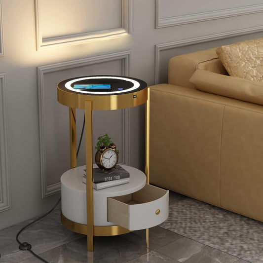 Gold Smart Led Nightstand